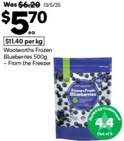 Woolworths Woolworths Frozen Blueberries offer