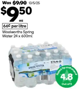 Woolworths Woolworths Spring Water offer