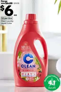 Woolworths Clean Laundry Liquid offer