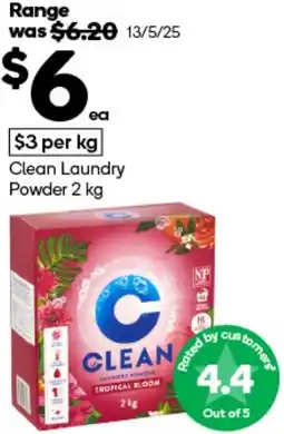 Woolworths Clean Laundry Powder offer