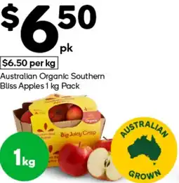 Woolworths Australian Organic Southern Bliss Apples offer