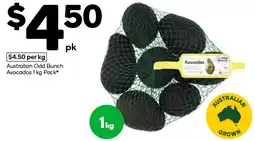 Woolworths Australian Odd Bunch Avocados offer