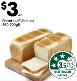 Woolworths Bread Loaf Varieties offer
