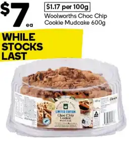 Woolworths Woolworths Choc Chip Cookie Mudcake offer