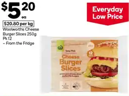Woolworths Woolworths Cheese Burger Slices offer