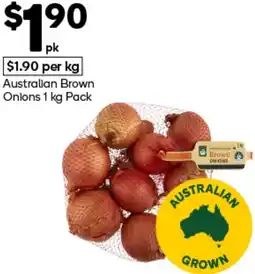 Woolworths Australian Brown Onions offer