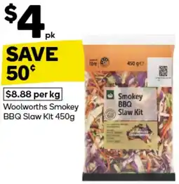Woolworths Woolworths Smokey BBQ Slaw Kit offer