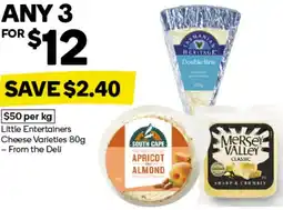 Woolworths Little Entertainers Cheese Varieties offer