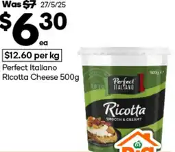 Woolworths Perfect Italiano Ricotta Cheese offer