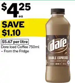 Woolworths Dare Iced Coffee offer