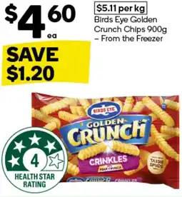 Woolworths Birds Eye Golden Crunch Chips offer
