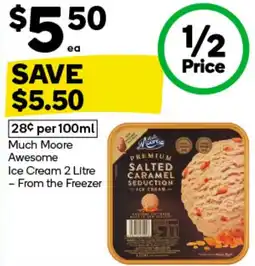 Woolworths Much Moore Awesome Ice Cream offer