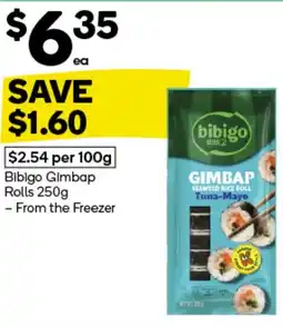 Woolworths Bibigo Gimbap Rolls offer
