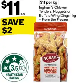 Woolworths Ingham's Chicken Tenders, Nuggets or Buffalo Wing Dings offer