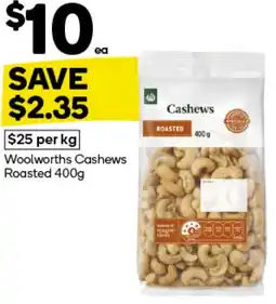 Woolworths Woolworths cashews roasted offer