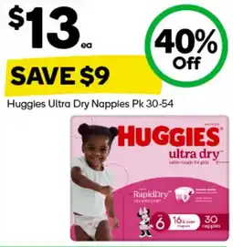 Woolworths Huggies Ultra Dry Napples offer