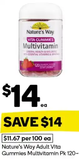 Woolworths Nature's Way Adult Vita Gummies Multivitamin offer