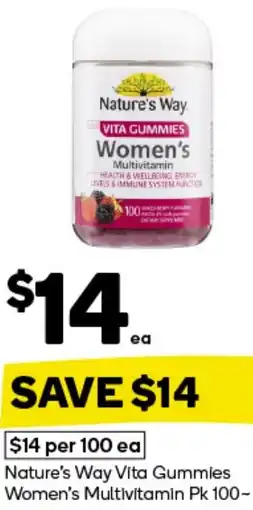 Woolworths Nature's Way Vita Gummies Women's Multivitamin offer