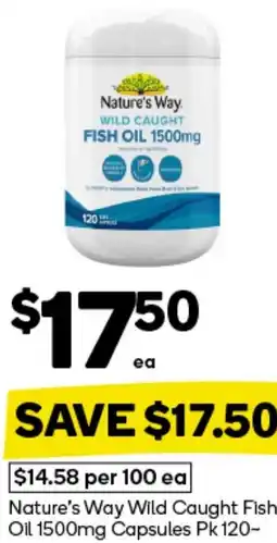 Woolworths Nature's Way Wild Caught Fish Oil Capsules offer
