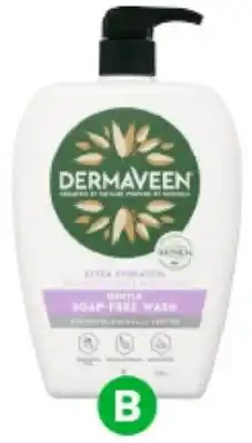 Woolworths Dermaveen Extra Hydration Gentle Soap Free Wash offer