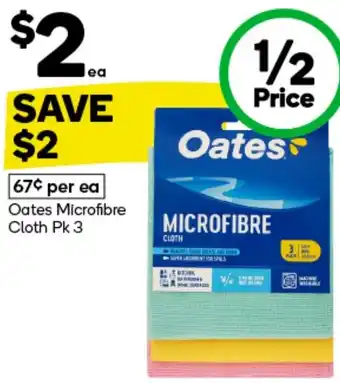 Woolworths Oates Microfibre Cloth offer
