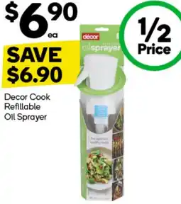 Woolworths Decor Cook Refillable Oil Sprayer offer