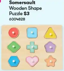 Woolworths Somersault Wooden Shape Puzzle offer