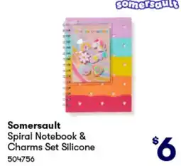 Woolworths Somersault Spiral Notebook & Charms Set Silicone offer