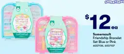 Woolworths Somersault Friendship Bracelet Set Blue or Pink offer