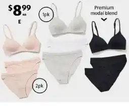 ALDI Modal Blend Bra or Briefs offer