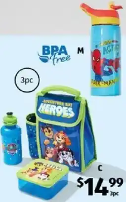 ALDI Licensed Lunch Bag 3pc Set offer