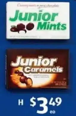 ALDI Junior Mints or Junior Caramels offer