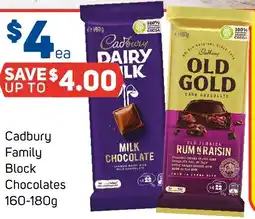 Foodland Cadbury Family Block Chocolates offer