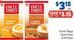 Foodland Uncle Tobys Quick Oats offer