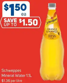 Foodland Schweppes Mineral Water offer