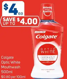 Foodland Colgate Optic White Mouthwash offer
