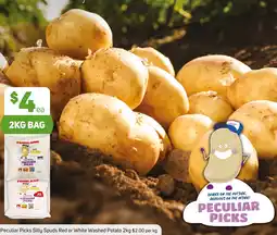 Foodland Peculiar Picks Silly Spuds Red or White Washed Potato offer