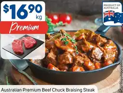 Foodland Australian Premium Beef Chuck Braising Steak offer