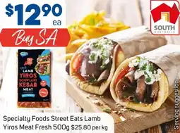 Foodland Specialty Foods Street Eats Lamb Yiros Meat Fresh offer