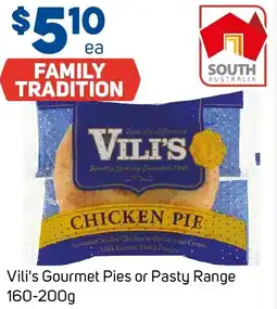 Foodland Vili's Gourmet Pies or Pasty Range offer