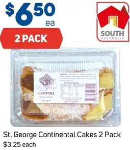 Foodland St. George Continental Cakes offer