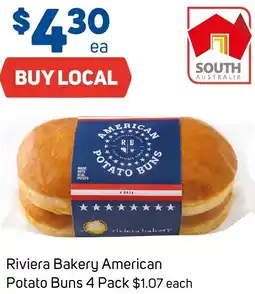 Foodland Riviera Bakery American Potato Buns offer