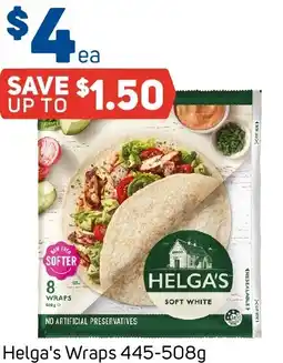 Foodland Helga's Wraps offer