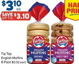 Foodland Tip Top English Muffins offer