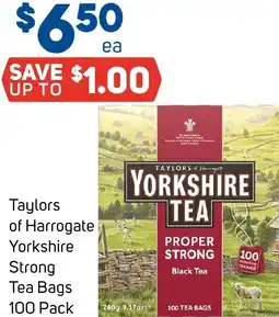 Foodland Taylors of Harrogate Yorkshire Strong Tea Bags offer