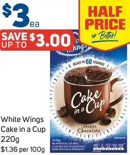 Foodland White Wings Cake in a Cup offer