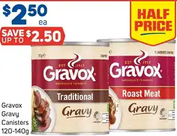 Foodland Gravox Gravy Canisters offer
