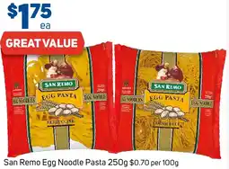 Foodland San Remo Egg Noodle Pasta offer