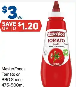 Foodland MasterFoods Tomato or BBQ Sauce offer
