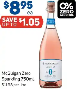 Foodland McGuigan Zero Sparkling offer